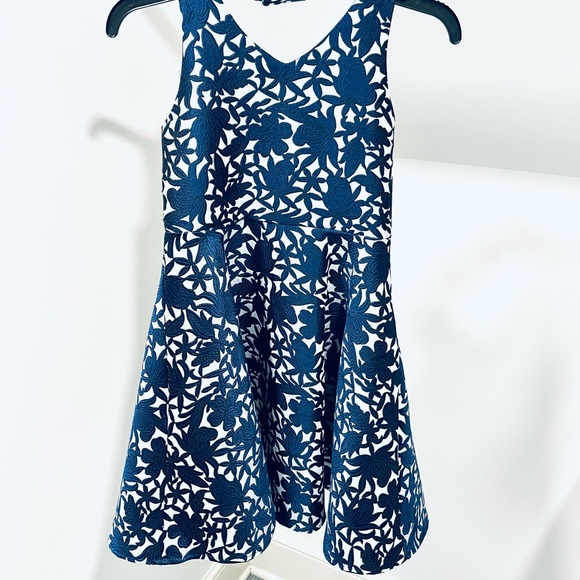 Pippa & Julie Blue Floral Kids Dress - Picture 1 of 15